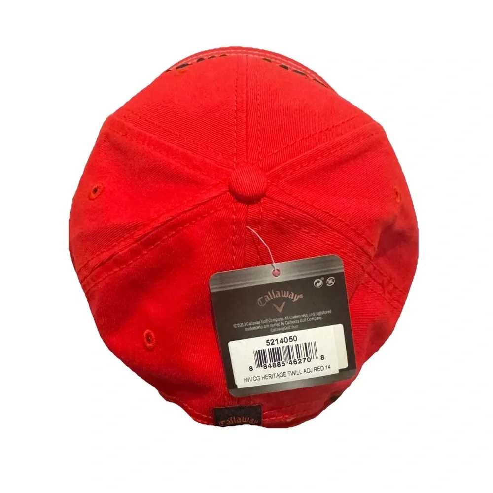 Callaway Bright Red Golf Cap - Picture 2 of 5